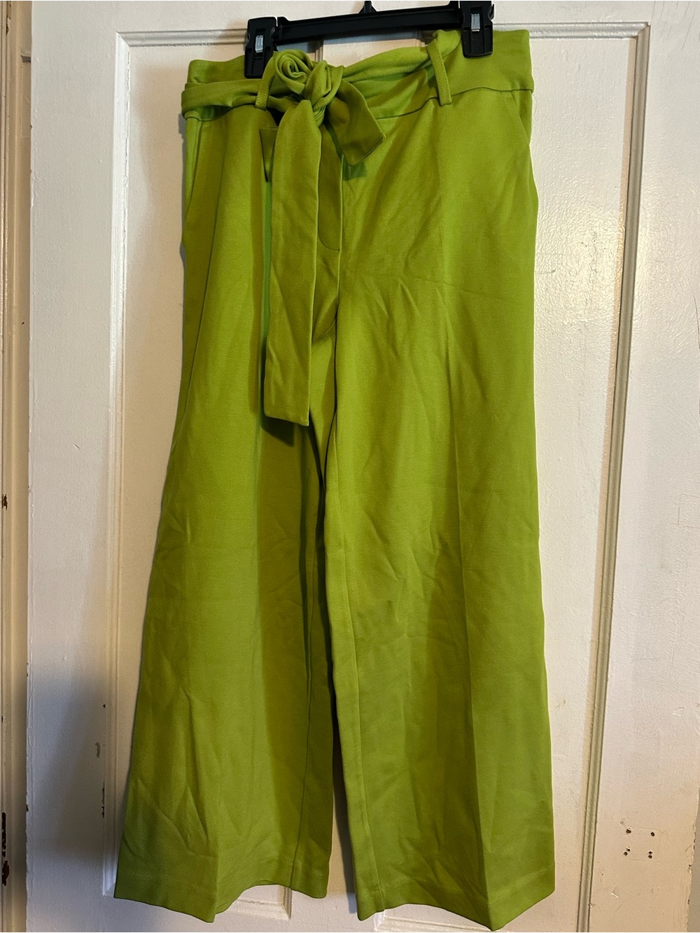 Jules & Leopold Lime Green Pull-On Wide Leg Pants